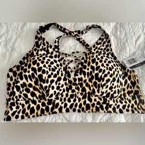 Brand new leopard print tankini top